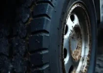 detalhe no pneu